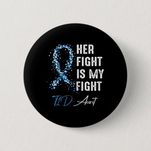 Chapa Redonda De 5 Cm Su Lucha Es Mi Lucha Contra La Tía T1d De La Diabe