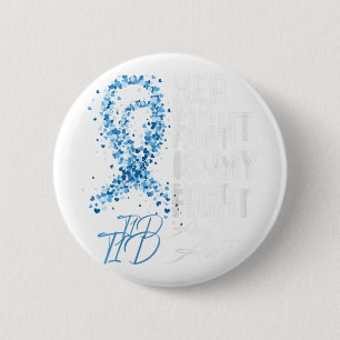 Chapa Redonda De 5 Cm Su Lucha Es Mi Lucha Contra La Tía T1D De La Diabe