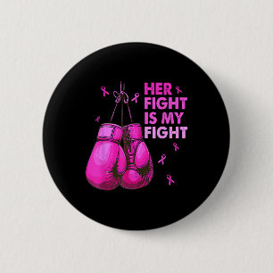 Chapa Redonda De 5 Cm Su Lucha Es Mi Lucha De Boxear Guantes De Cáncer D
