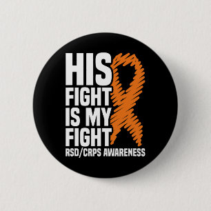 Chapa Redonda De 5 Cm Su Lucha Mi Lucha Naranja Ribbon Rsdcrps Concienci