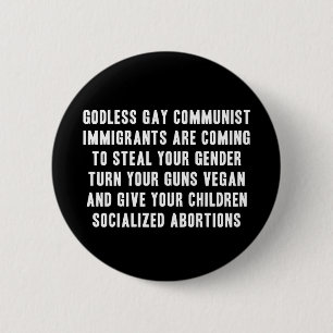 Chapa Redonda De 5 Cm Su pesadilla peor