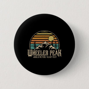 Chapa Redonda De 5 Cm Subiendo Nuevo México Senderismo Montaña Wheeler P