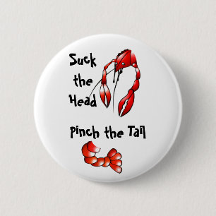 Chapa Redonda De 5 Cm Suck It Crawfish Pin