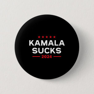 Chapa Redonda De 5 Cm Sucks 2024 Anti Kamala Harris