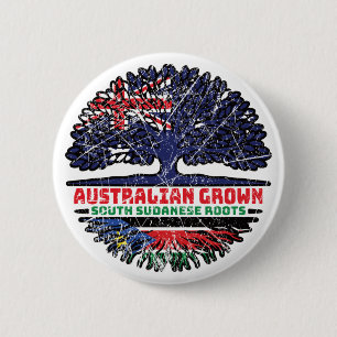 Chapa Redonda De 5 Cm Sudán del Sur Australia-Sudán Australia