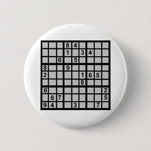 Chapa Redonda De 5 Cm Sudoku - enigma