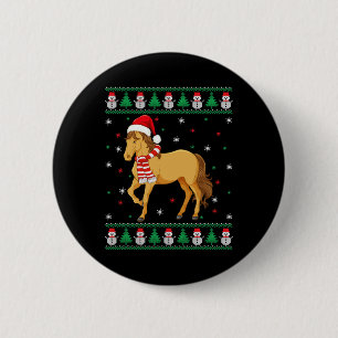 Chapa Redonda De 5 Cm Sudoración de Navidades feos de la familia de anim