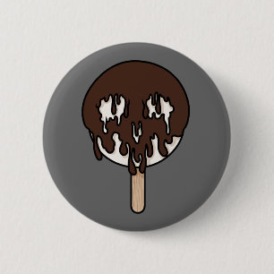Chapa Redonda De 5 Cm Suelo de helado de chocolate dulce y dulce