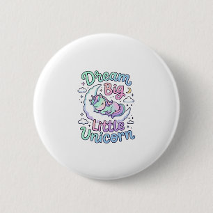 Chapa Redonda De 5 Cm Sueño de Unicornio Regalo de Unicornio Pequeño Ide