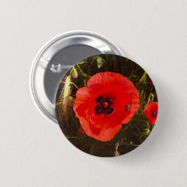 Chapa Redonda De 5 Cm Sueño floral de amapola – Prado de fantasía botáni