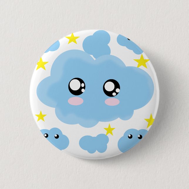 Chapa Redonda De 5 Cm Sueños nublados (Anverso)