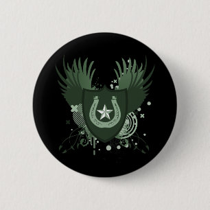 Chapa Redonda De 5 Cm suerte de herradura : hi-fi :