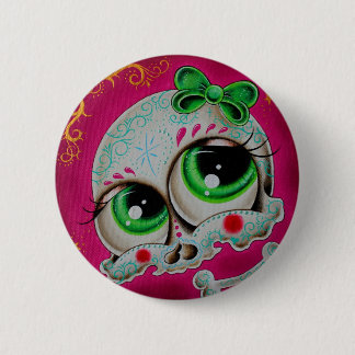 Chapa Redonda De 5 Cm Sugar skull button