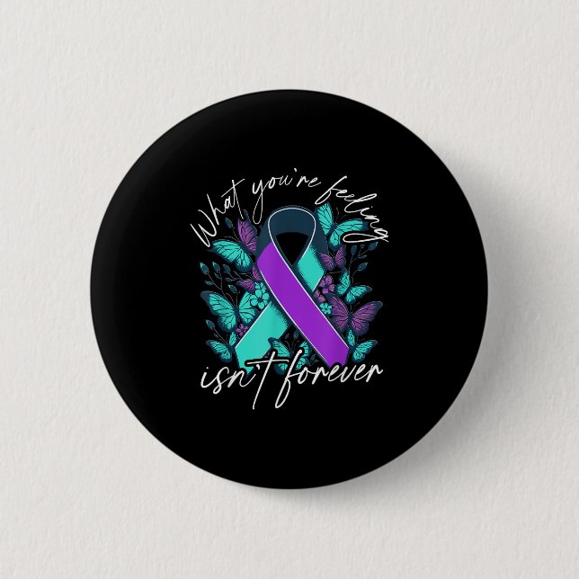 Chapa Redonda De 5 Cm Suicide Awareness Suicide Prevention Suprt Survivo (Anverso)