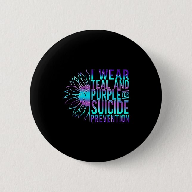 Chapa Redonda De 5 Cm Suicide Awareness Suicide Prevention Suprt Survivo (Anverso)