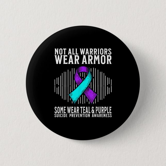 Chapa Redonda De 5 Cm Suicide Awareness Warrior Suicide Prevention Aware (Anverso)