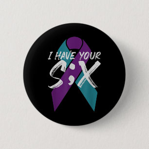 Chapa Redonda De 5 Cm Suicidio Semicolon Six Gift