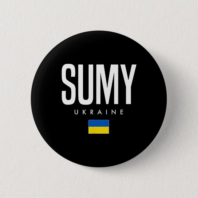Chapa Redonda De 5 Cm Sumy Ucrania  (Anverso)