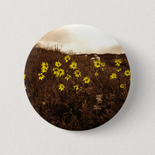 Chapa Redonda De 5 Cm Sunflower
