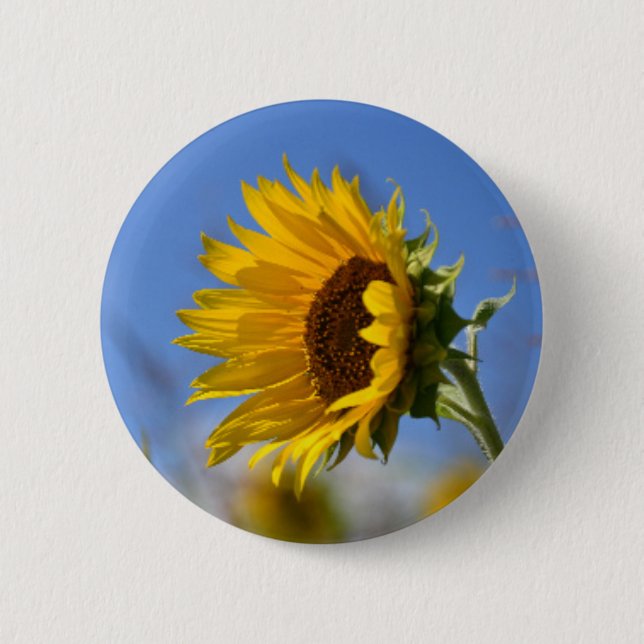 Chapa Redonda De 5 Cm Sunflower (Anverso)