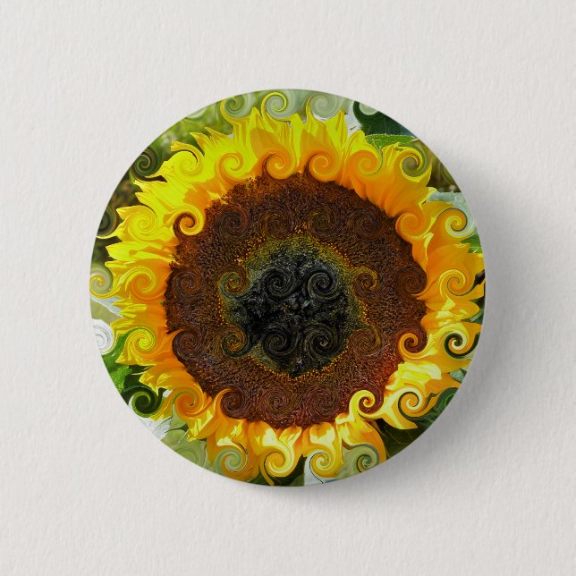 CHAPA REDONDA DE 5 CM SUNFLOWERS (Anverso)