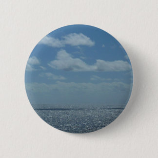 Chapa Redonda De 5 Cm Sunny Caribbean Sea Blue Ocean