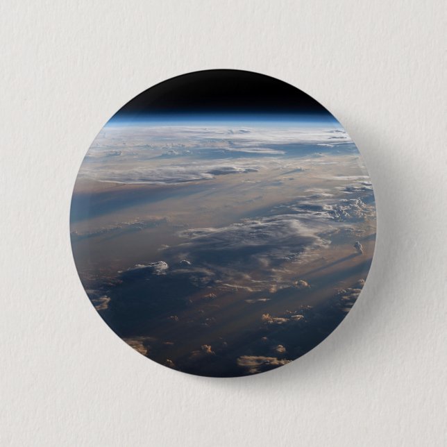 Chapa Redonda De 5 Cm Sunrise arroja largas sombras sobre el mar de Fili (Anverso)