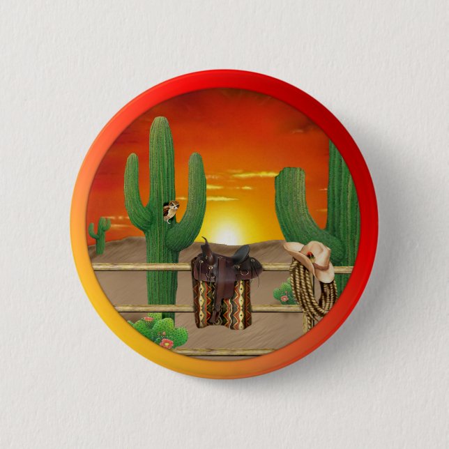 Chapa Redonda De 5 Cm Sunrise Occidental (Anverso)