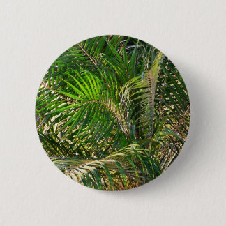 Chapa Redonda De 5 Cm Sunset Lit Palm Fronds Tropical
