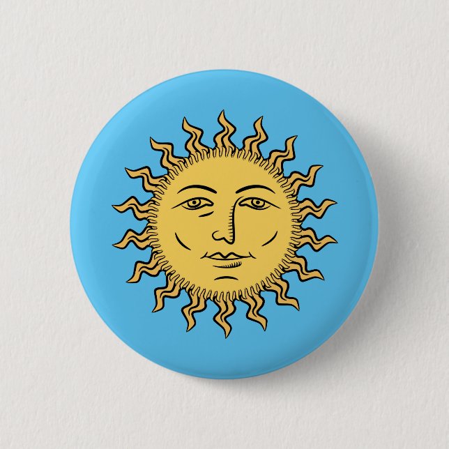 Chapa Redonda De 5 Cm Sunshine (Anverso)