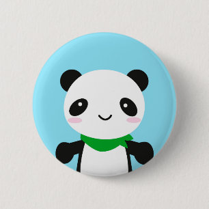 Chapa Redonda De 5 Cm Super Cute Kawaii Panda