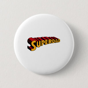 Chapa Redonda De 5 Cm Super Dad Superdad Funny Superhero Dad
