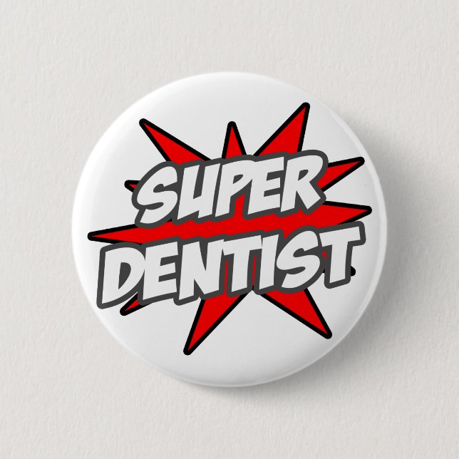 Chapa Redonda De 5 Cm Super Dentista (Anverso)