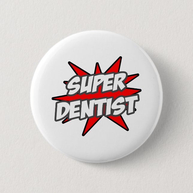 Chapa Redonda De 5 Cm Super Dentista (Anverso)
