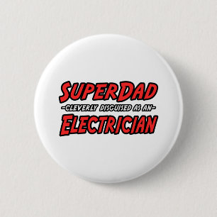 Chapa Redonda De 5 Cm SuperDad...Electricista