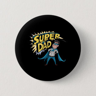 Chapa Redonda De 5 Cm Superdad Graciosa Superhéroe papá Presente Vestuar