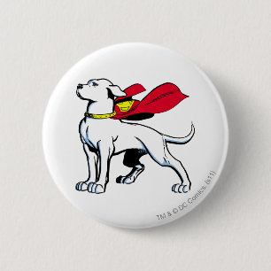 Chapa Redonda De 5 Cm Superdog Krypto