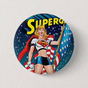 Chapa Redonda De 5 Cm Supergirl