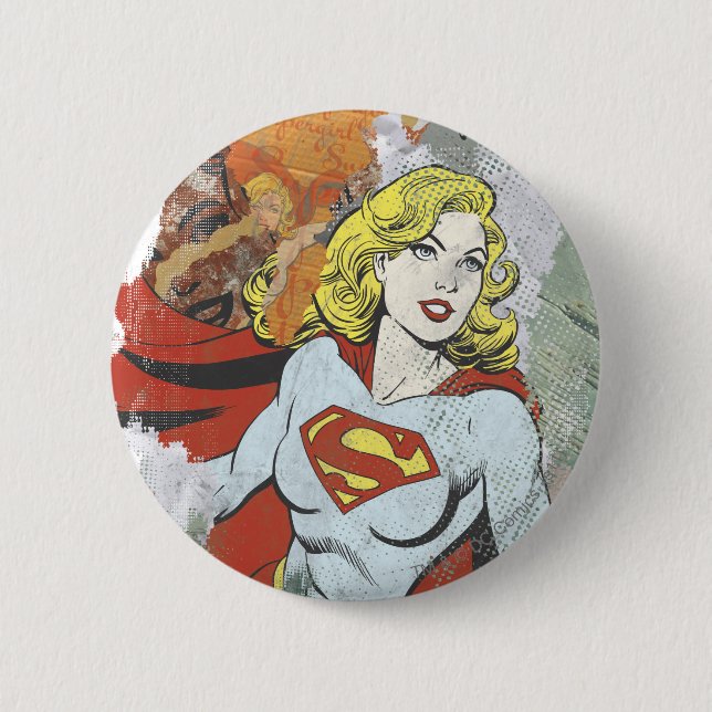 Chapa Redonda De 5 Cm Supergirl Comics 2 (Anverso)