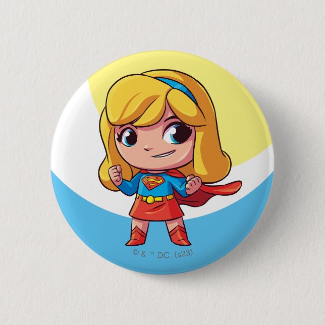 Chapa Redonda De 5 Cm Supergirl "El futuro es mujer" (Anverso)