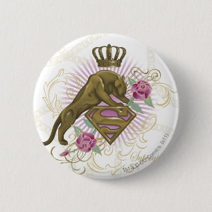 Chapa Redonda De 5 Cm Supergirl Golden Cat 4