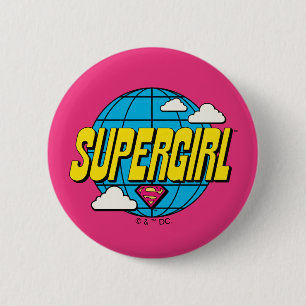 Chapa Redonda De 5 Cm Supergirl Gráfico Pop Global