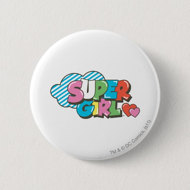Chapa Redonda De 5 Cm Supergirl J-Pop 9 (Anverso)
