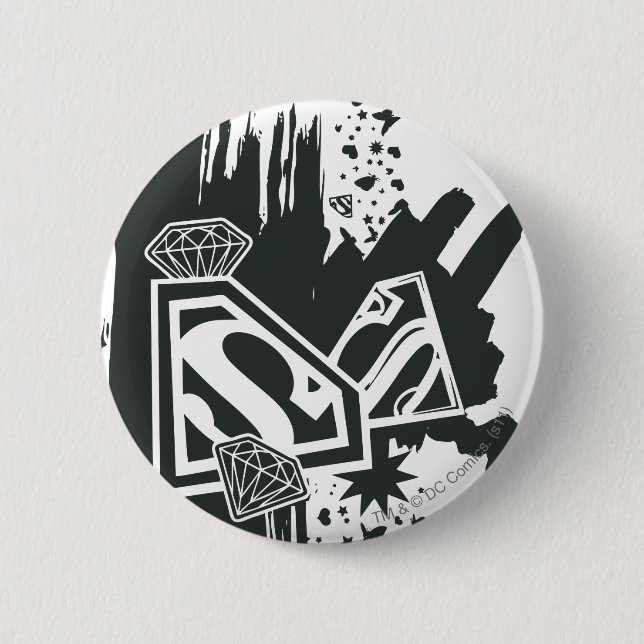 Chapa Redonda De 5 Cm Supergirl Manténgalo fresco 2 (Anverso)