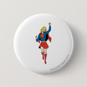 Chapa Redonda De 5 Cm Supergirl Pose 4
