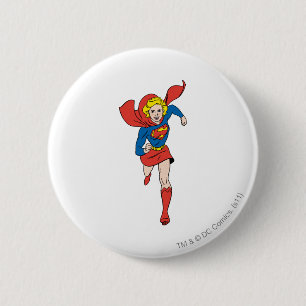 Chapa Redonda De 5 Cm Supergirl Pose 8