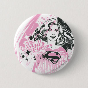 Chapa Redonda De 5 Cm Supergirl Totalmente Fabuloso