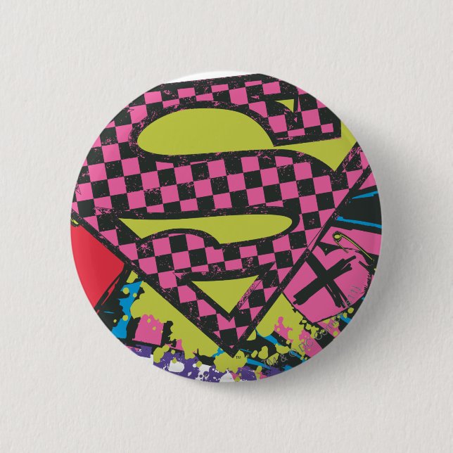 Chapa Redonda De 5 Cm Supergirl X (Anverso)