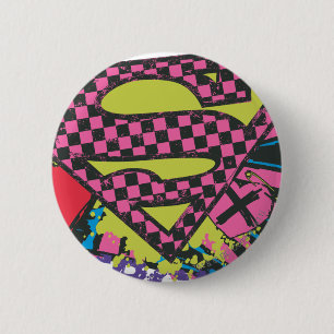 Chapa Redonda De 5 Cm Supergirl X