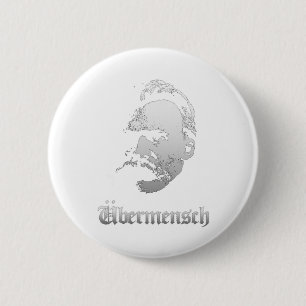 Chapa Redonda De 5 Cm Superhombre – Friedrich Nietzsche Mejor Filósofo A